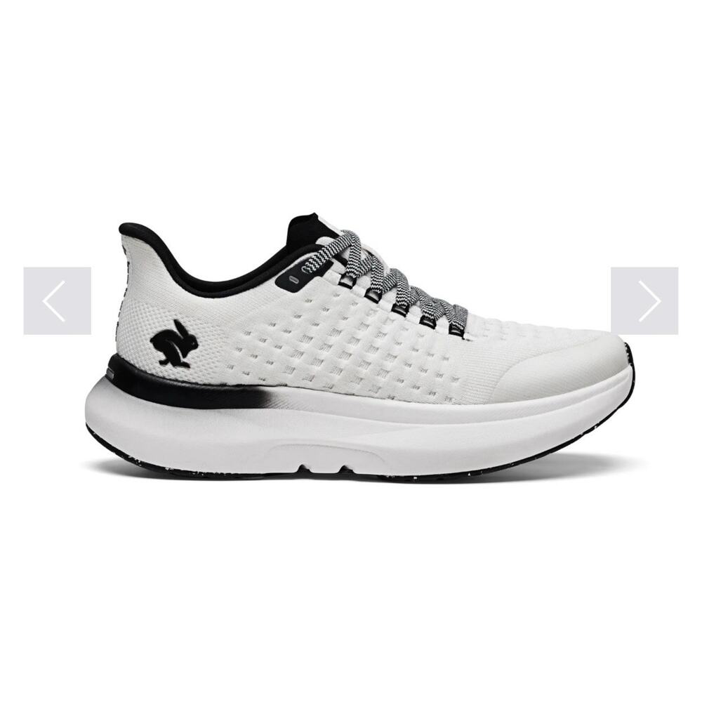 Size 9.5 Men’s Rabbit Dream Chaser White Black Athletic Running Shoes Sneakers